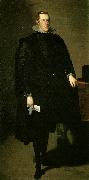 VELAZQUEZ, Diego Rodriguez de Silva y Philip IV  et oil painting